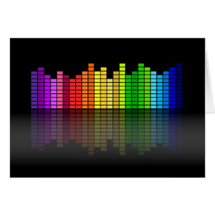 Equaliseur de musique coloré avec Réflexion, Techn