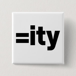 Equality 2 Inch Square Button