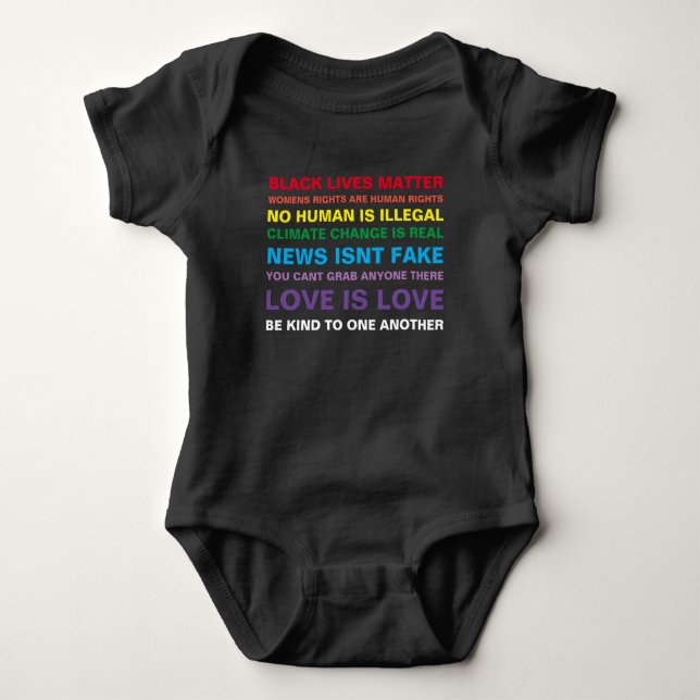 equality  black lives matter pride baby shirt (Front)