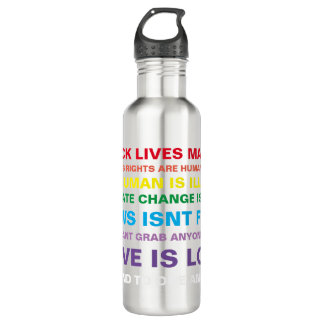 equality  black lives matter pride water bottle
