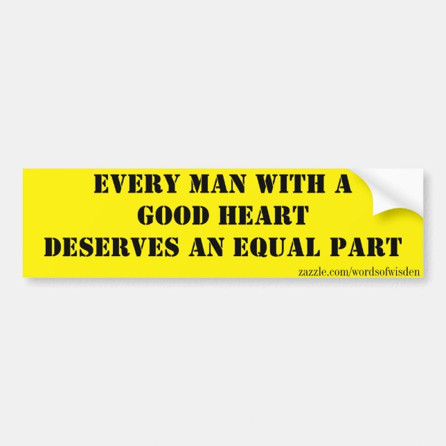 Equality Bumper Sticker (Front)