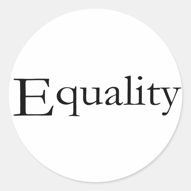 Equality Classic Round Sticker (Front)