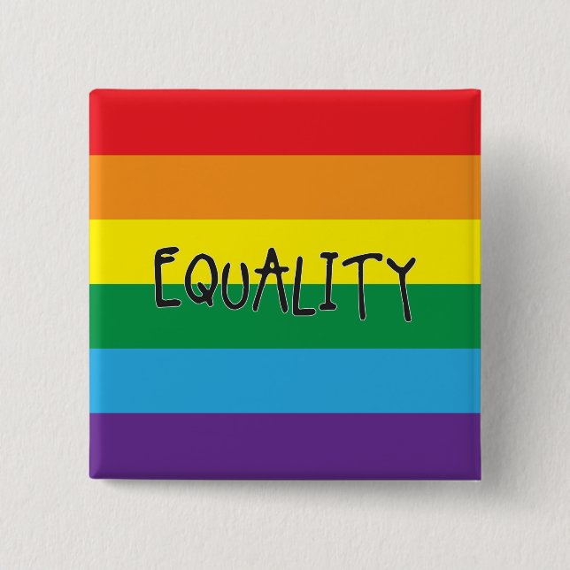 Equality for all 2 inch square button (Front)
