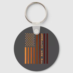 Equality For All Black History Month Women Men Pri Keychain