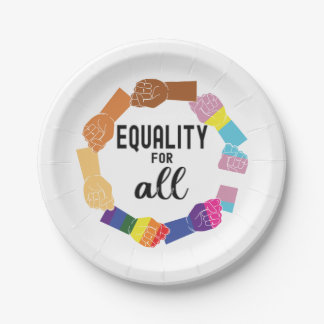 Equality For All Paper Plate