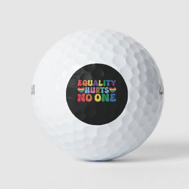 Equality Hurts No One LGBT Human Right  Golf Balls (Front)