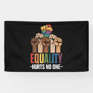 Equality Hurts No One LGBTQ Pride Human Rights Banner