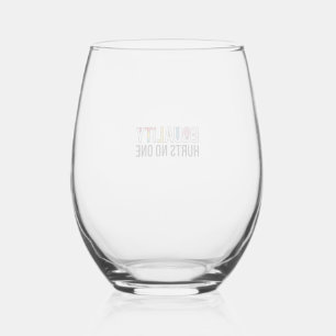 Equality Hurts No One Vintage Pride Shirt Design_1 Stemless Wine Glass