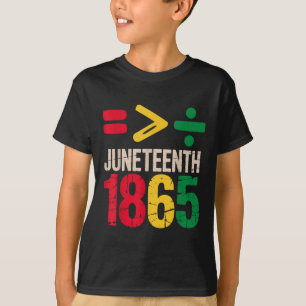 Equality Is Greater Juneteenth 1865 Freedom Day Wo T-Shirt