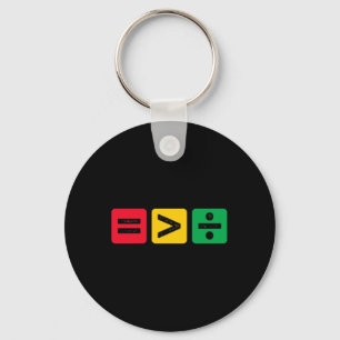 Equality Is Greater Than Division Juneteenth 1865 Keychain