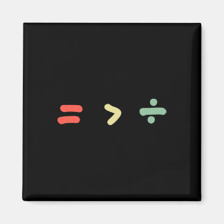 Equality Is Greater Than Division Math Black Histo Magnet