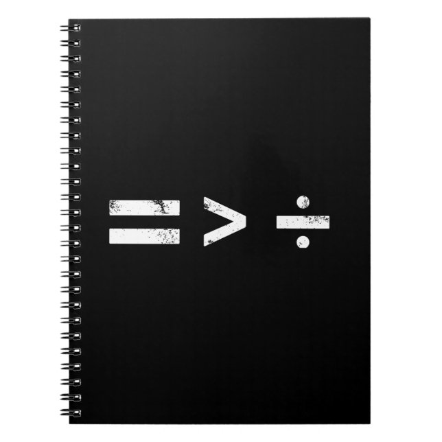 Equality Is Greater Than DivisionSocial Justice Notebook (Front)