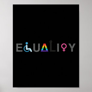 Equality Lgbt Disability Lgbtq Distressed _1 Poster
