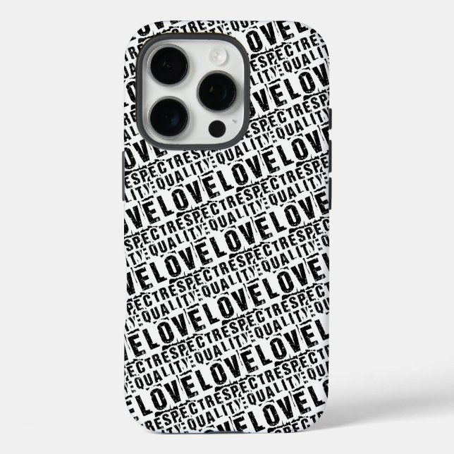 Equality Love and Respect Pride Month Case-Mate iPhone Case (Back)