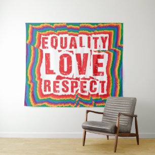 Equality Love and Respect Pride Month Tapestry