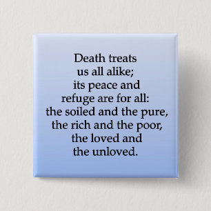 Equality of Death 2 Inch Square Button