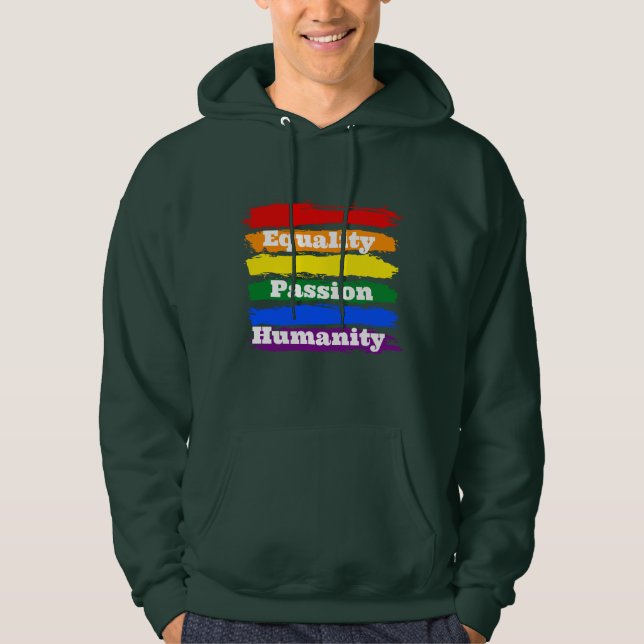 Equality, passionate, humanity hoodie (Front)