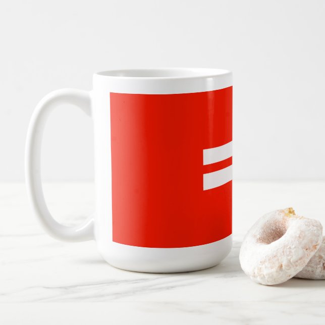 Equality Pride Flag Coffee Mug (With Donut)