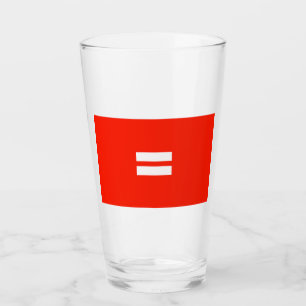 Equality Pride Flag Glass