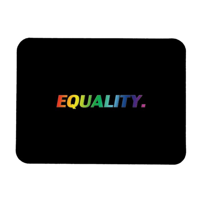 "equality" pride lgbtq black Flexible Photo Magnet (Horizontal)