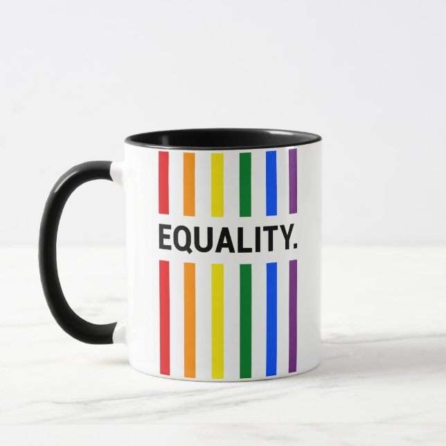 Equality Pride Rainbow Mug (Left)