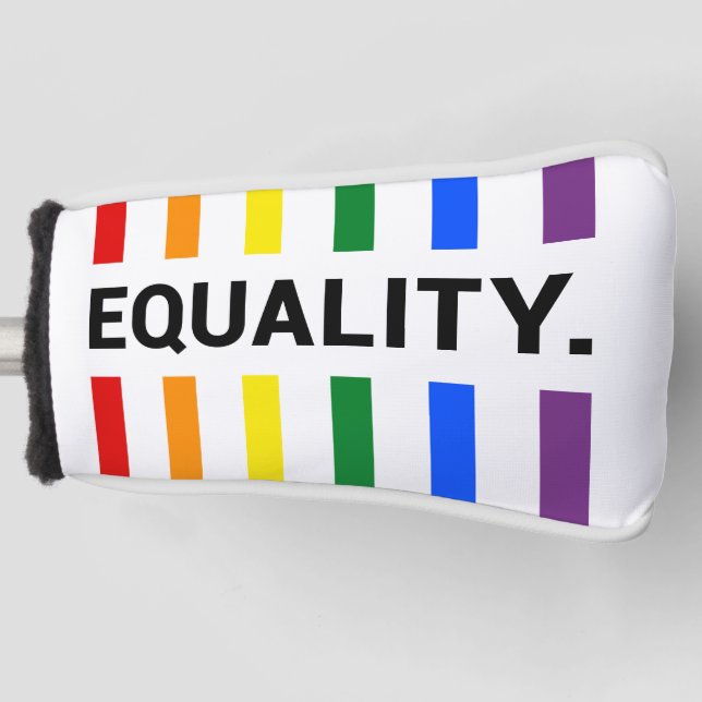 Equality Pride Rainbow Putter Head Cover (Front)