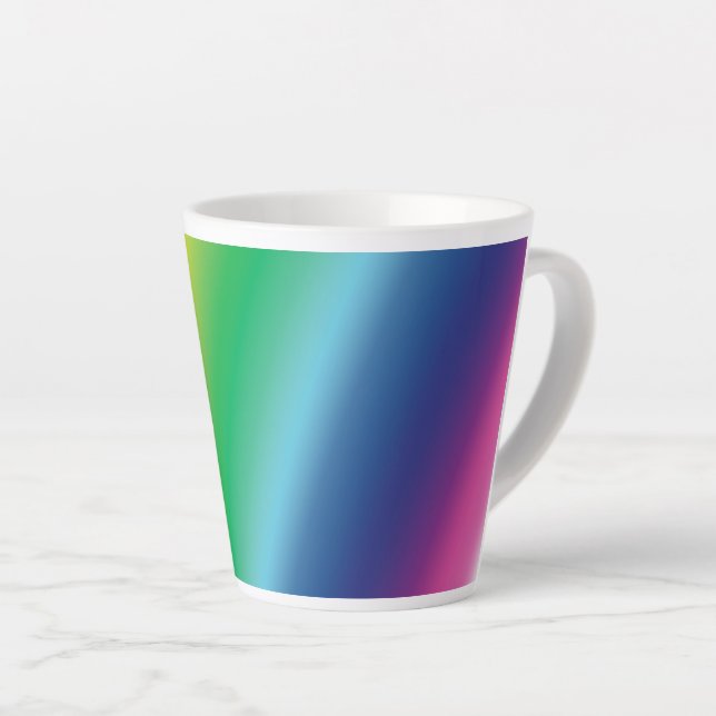 equality rainbow pride colours - latte mug (Right Angle)