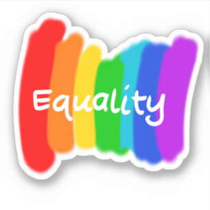 “Equality” Rainbow Text