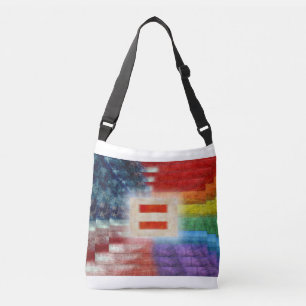 Equality & Rights For All Cross-Body Tote Bag