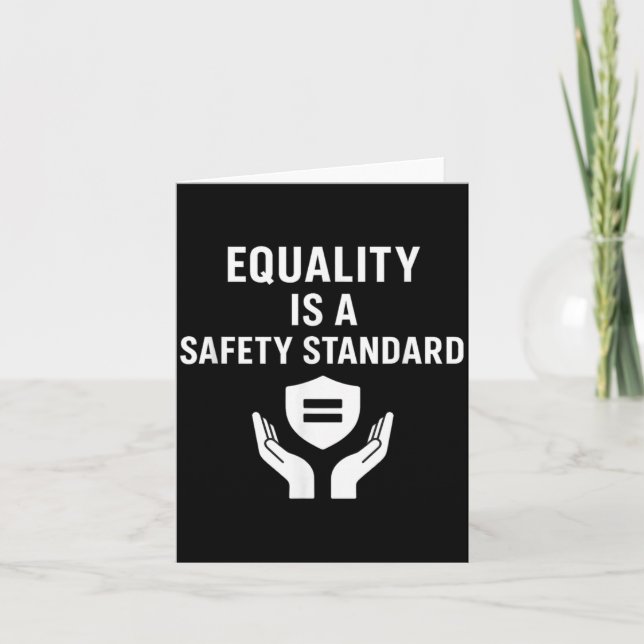 Equality Safety Standard New Year Card (Front)