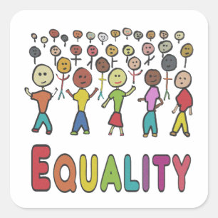 Equality Square Sticker