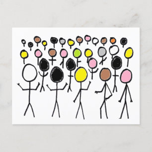 Equality Stickmen Postcard