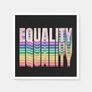 Equality text design napkin