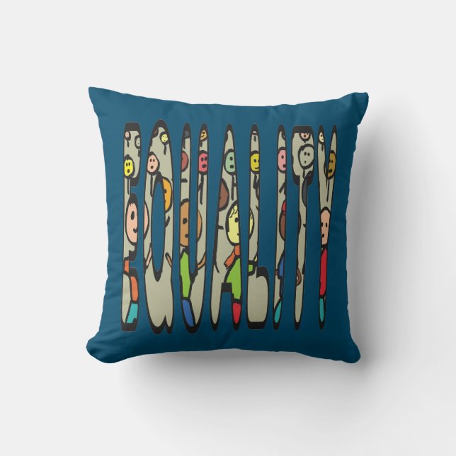 Equality Throw Pillow (Front)