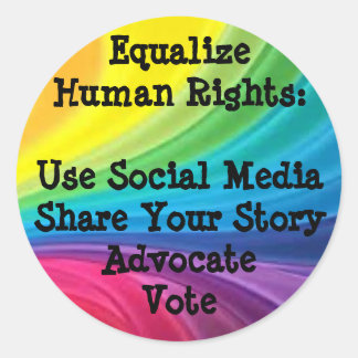 Equalize Human Rights Sticker
