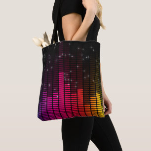 Equalizer Disco Lights Music Volume Crossbody Sac