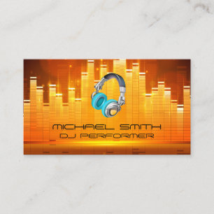 Equalizer Light Background Business Card