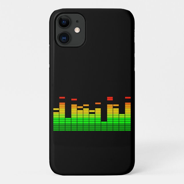 Equalizer Vibes Decor Beat of DJ Music Case-Mate iPhone Case (Back)