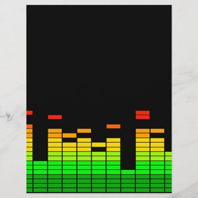 Equalizer Vibes from the Beat of DJ Music decor (Front)