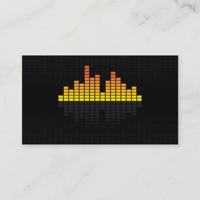 Equalizer - Yellow Business Card (Front)