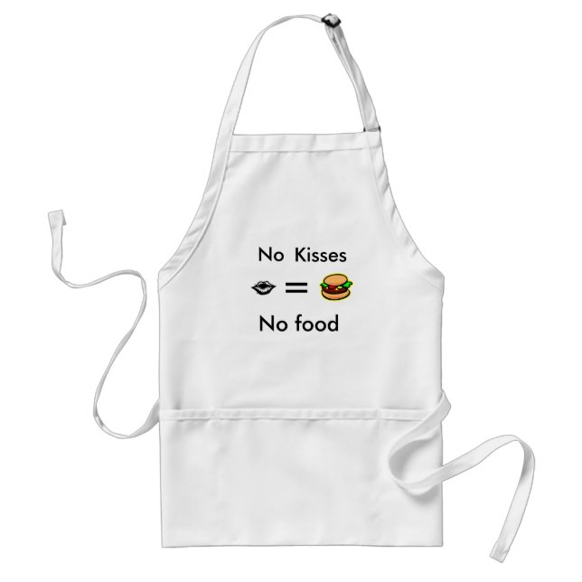 equals, Hamburger 13, Lips, No food, No, Kisses Standard Apron (Front)