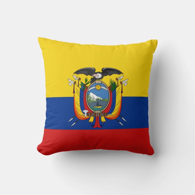 Equateur Drapeau x Coussin Drapeau (Recto)
