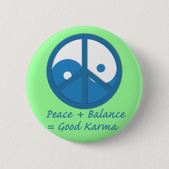 Equation for Good Karma 2 Inch Round Button (Front)