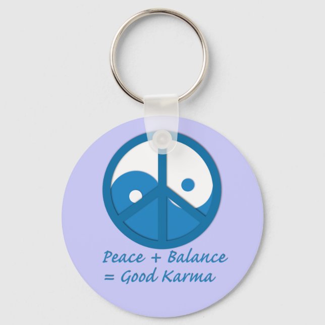 Equation for Good Karma Keychain (Front)