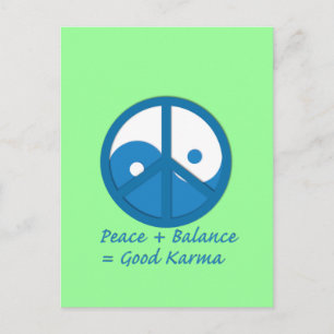 Equation for Good Karma Postcard