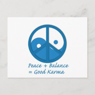 Equation for Good Karma Postcard