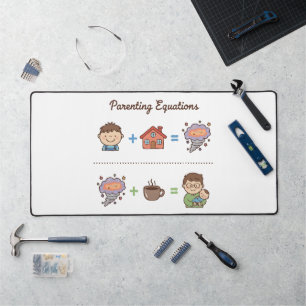 Équations drôles de la parentalité Papa et bébé
