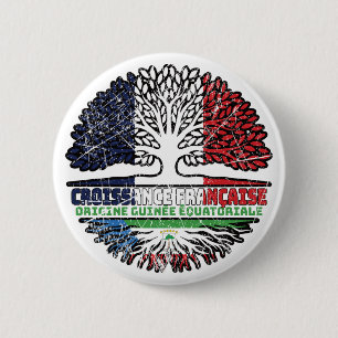 Equatorial Guinea Equatoguinean  French France 2 Inch Round Button