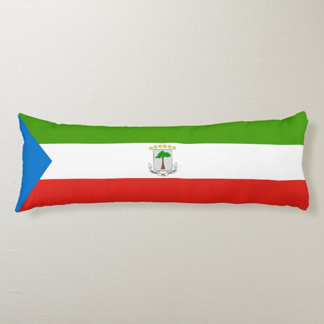 Equatorial Guinea Flag Body Pillow (Front)
