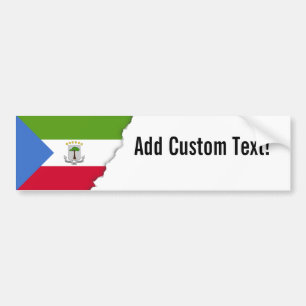Equatorial Guinea Flag Bumper Sticker